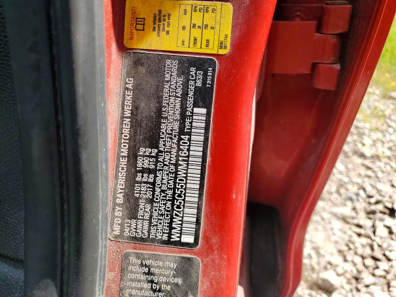 Продаж на аукціоні авто 2013 Mini Countryman, vin: WMWZC5C55DWM16404, номер лоту: 62215616