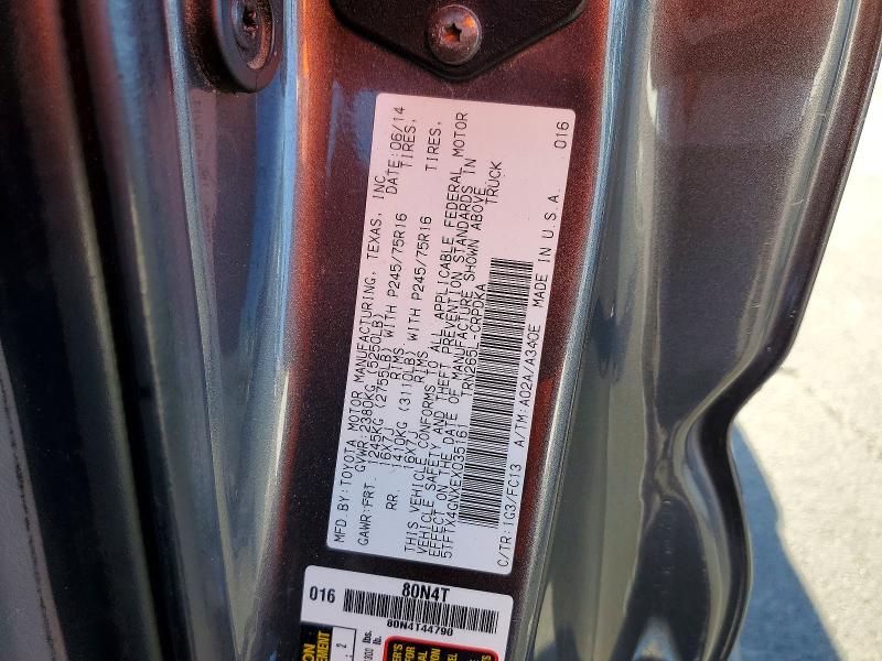 Продаж на аукціоні авто 2014 Toyota Tacoma, vin: 5TFTX4GNXEX035161, номер лоту: 61354976