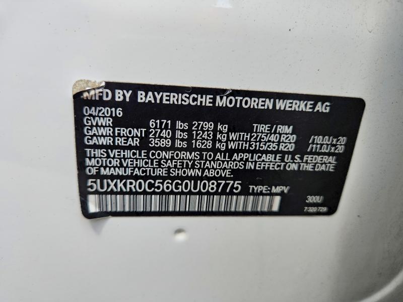 Продажа на аукционе авто 2016 Bmw X5, vin: 5UXKR0C56G0U08775, номер лота: 60129136