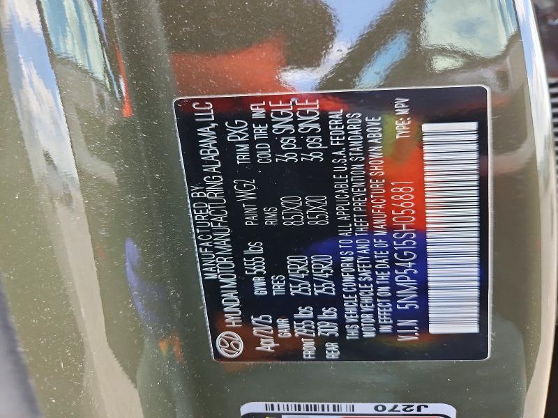 Продаж на аукціоні авто 2025 Hyundai Santa Fe, vin: 5NMP54G15SH056881, номер лоту: 62124366