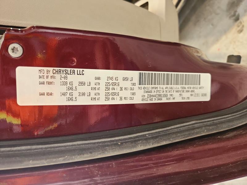 61157706 :رقم المزاد ، 2D8HN44E39R616569 vin ، 2009 Dodge Grand Caravan مزاد بيع
