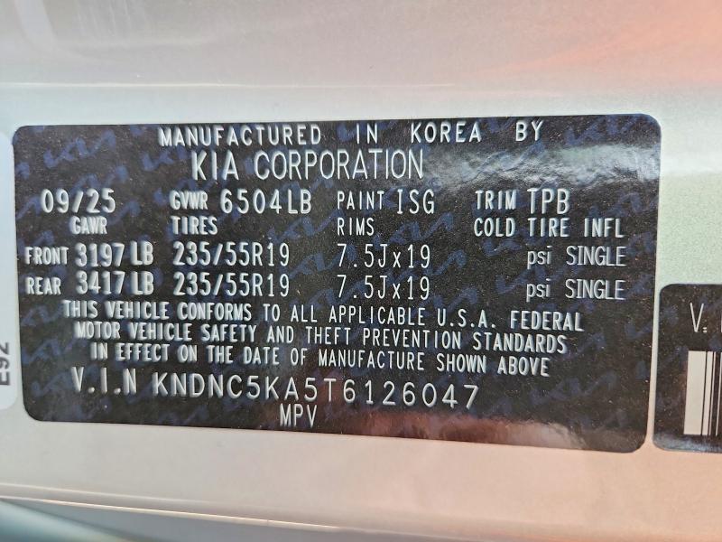 Продажа на аукционе авто 2026 Kia Carnival, vin: KNDNC5KA5T6126047, номер лота: 61366346