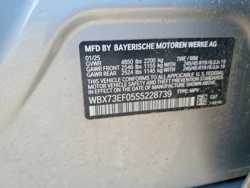 Aukcja sprzedaży 2025 Bmw X1, vin: WBX73EF05S5228739, numer aukcji: 61151066