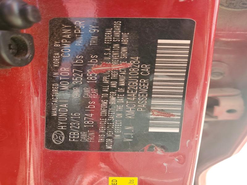 Продаж на аукціоні авто 2016 Hyundai Accent, vin: KMHCT4AE2GU108284, номер лоту: 62773216