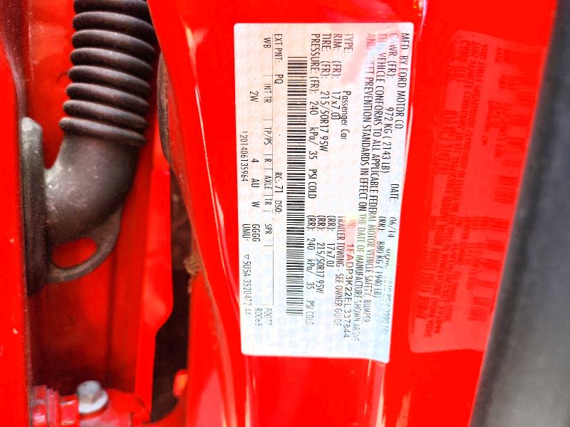 Продаж на аукціоні авто 2014 Ford Focus, vin: 1FADP3K22EL337844, номер лоту: 59377616