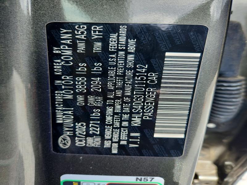 61555996 :رقم المزاد ، KMHLS4DG3TU115142 vin ، 2026 Hyundai Elantra مزاد بيع