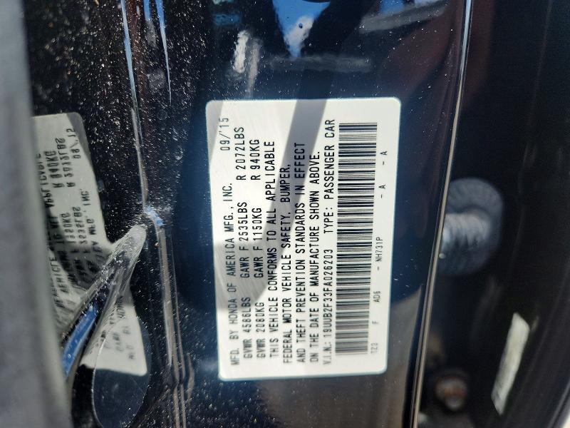 Aukcja sprzedaży 2015 Acura Tlx, vin: 19UUB2F33FA026203, numer aukcji: 59966696