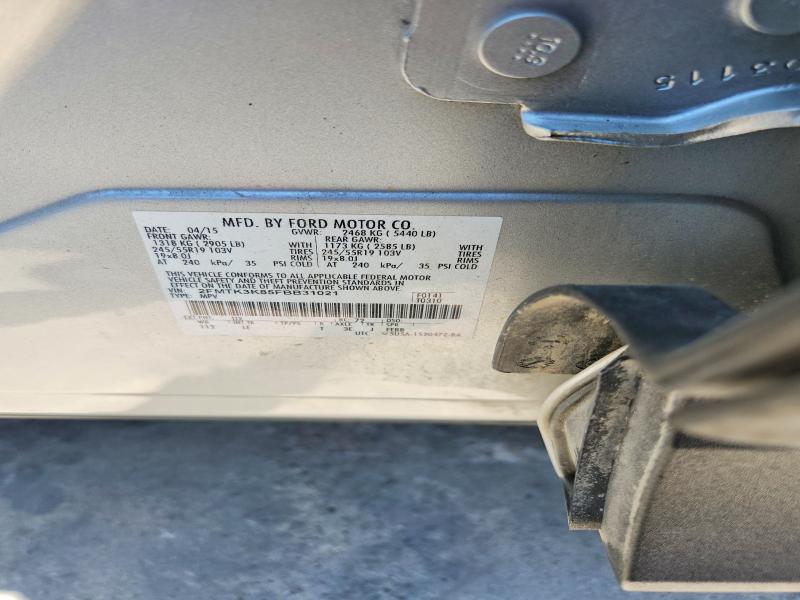 61932046 :رقم المزاد ، 2FMTK3K85FBB31021 vin ، 2015 Ford Edge مزاد بيع