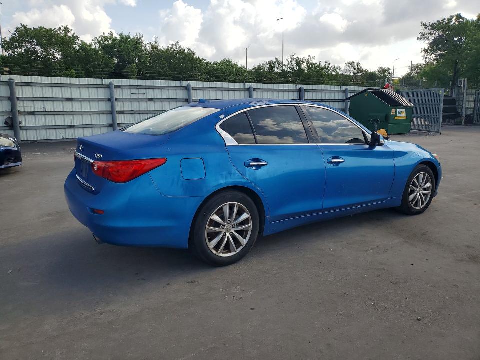 Продажа на аукционе авто 2014 Infiniti Q50, vin: JN1BV7AR6EM681199, номер лота: 61874446