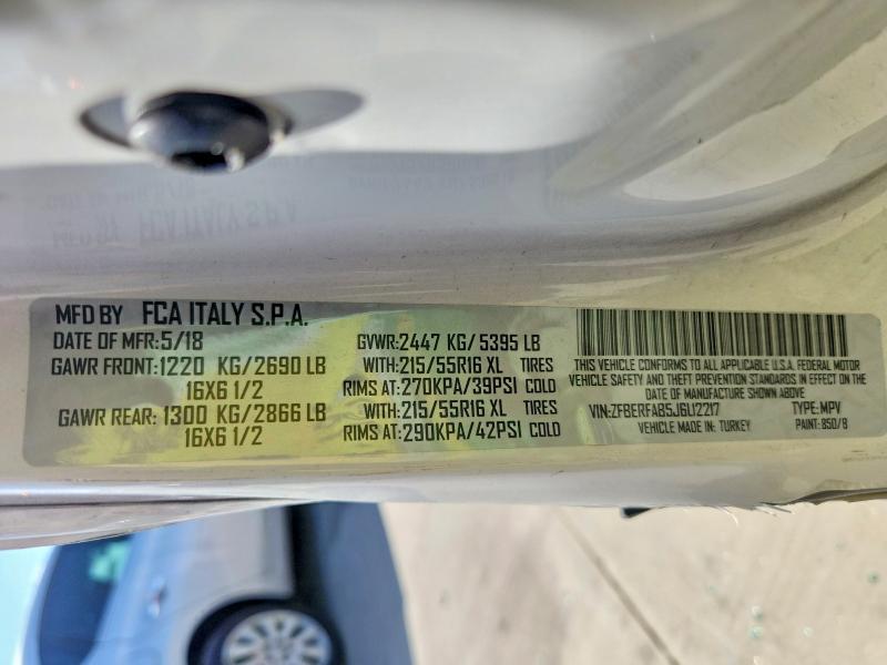 Продаж на аукціоні авто 2018 Ram Promaster City, vin: ZFBERFAB5J6L12217, номер лоту: 53943006