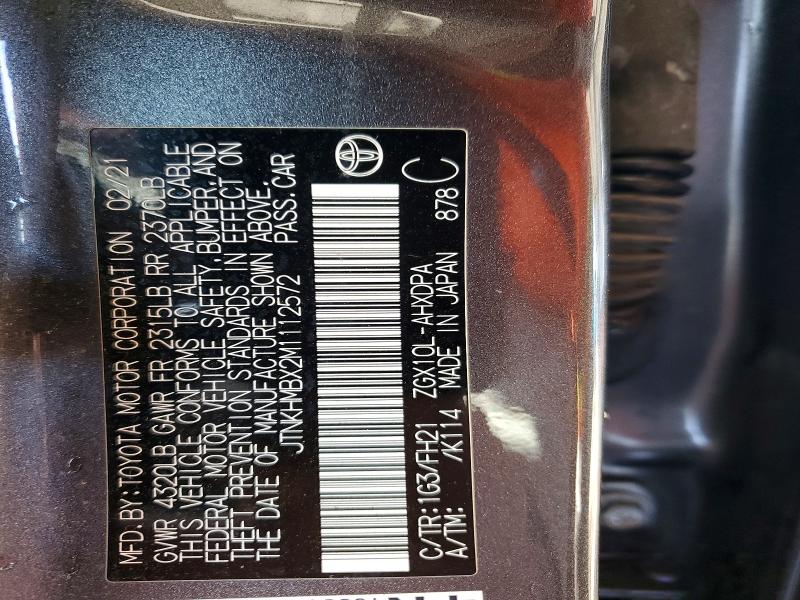Продаж на аукціоні авто 2021 Toyota C-hr, vin: JTNKHMBX2M1112572, номер лоту: 60313656