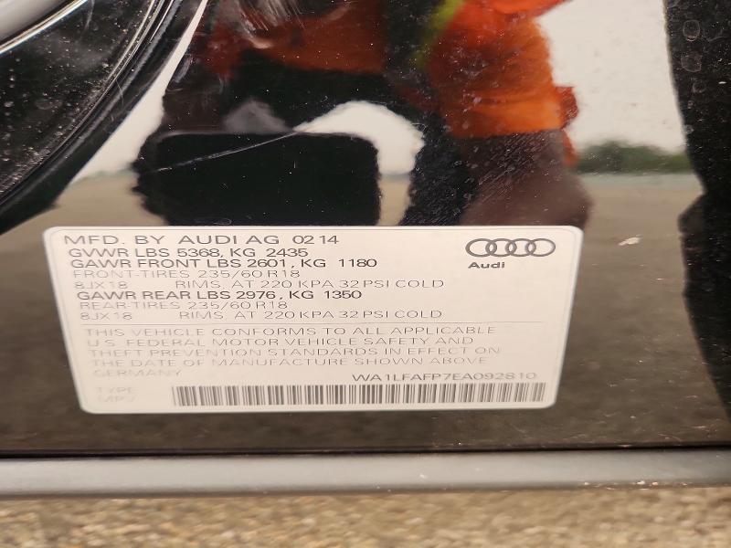 Продаж на аукціоні авто 2014 Audi Q5, vin: WA1LFAFP7EA092810, номер лоту: 61015306