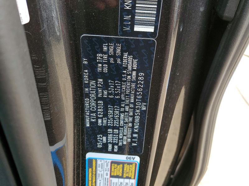 Продаж на аукціоні авто 2026 Kia Carnival, vin: KNDNB5K30T6562289, номер лоту: 61419596