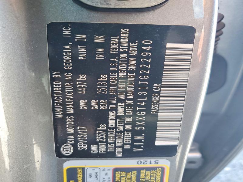 61392416 :رقم المزاد ، 5XXGT4L31JG222940 vin ، 2018 Kia Optima مزاد بيع