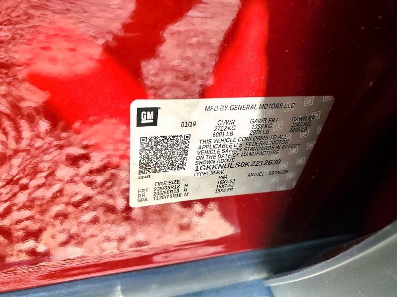 Продажа на аукционе авто 2019 Gmc Acadia, vin: 1GKKNULS0KZ212639, номер лота: 61574786