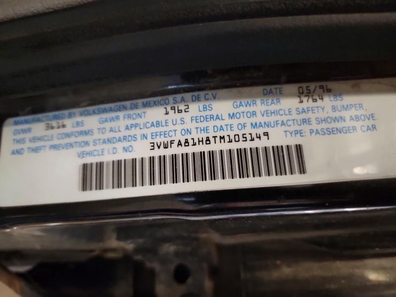 Продажа на аукционе авто 1996 Volkswagen Golf, vin: 3VWFA81H8TM105149, номер лота: 63111596