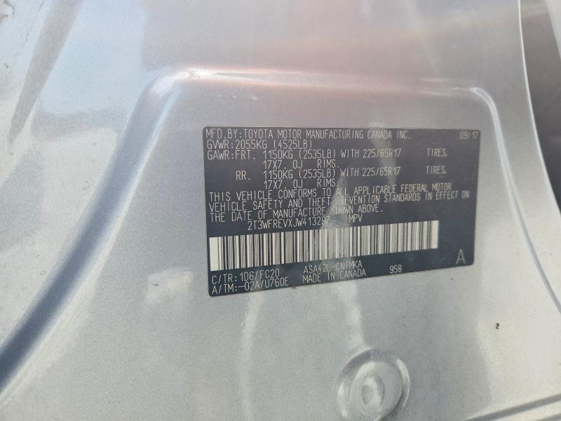 Продажа на аукционе авто 2018 Toyota Rav4, vin: 2T3WFREVXJW413297, номер лота: 60944906