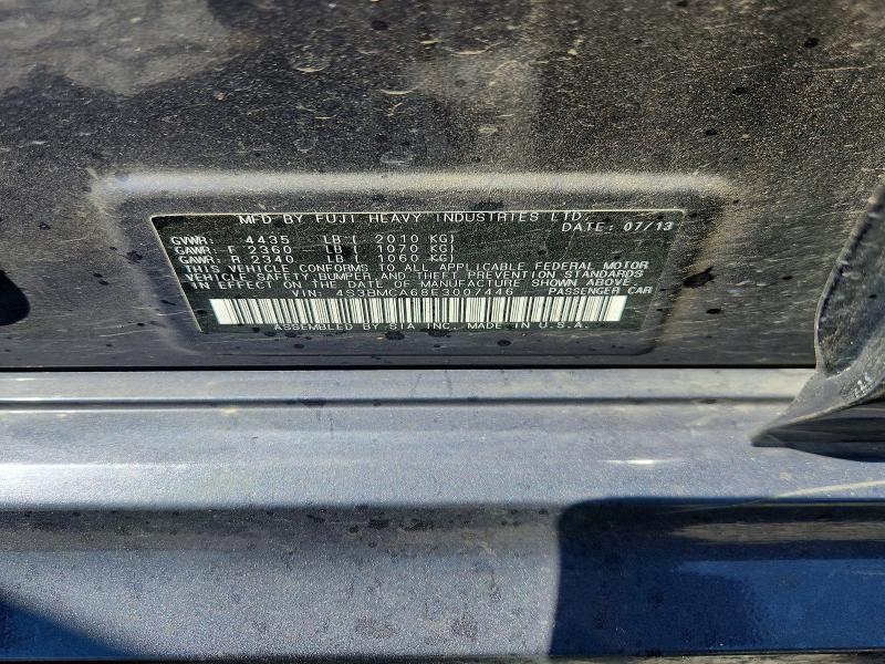 2014 Subaru Legacy მანქანა იყიდება აუქციონზე, vin: 4S3BMCA68E3007446, აუქციონის ნომერი: 61472566