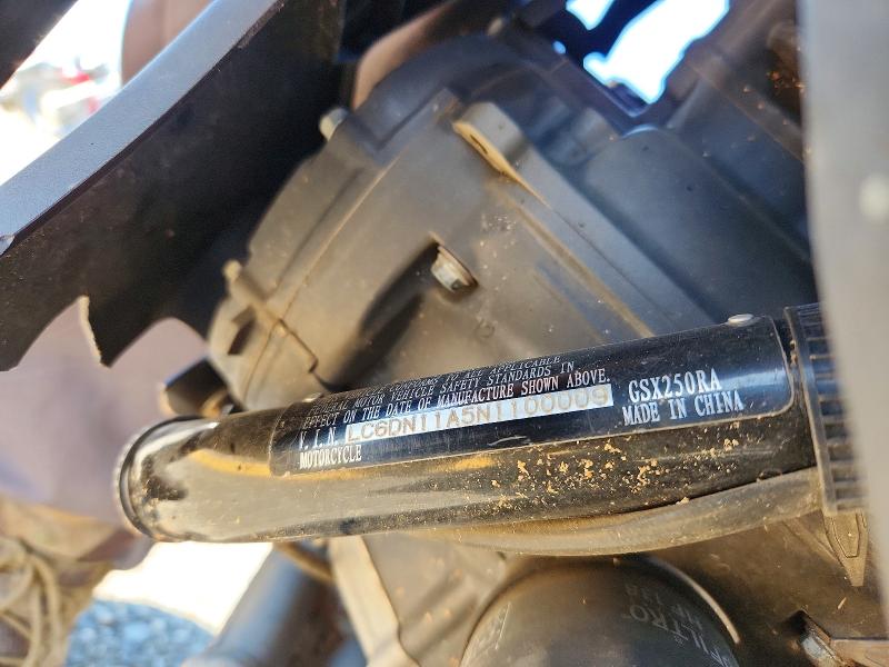 Aukcja sprzedaży 2022 Suzuki Gsx250r, vin: LC6DN11A5N1100009, numer aukcji: 62455206
