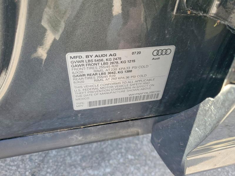 Продажа на аукционе авто 2020 Audi Q5, vin: WA1FNAFY9L2097751, номер лота: 59635326