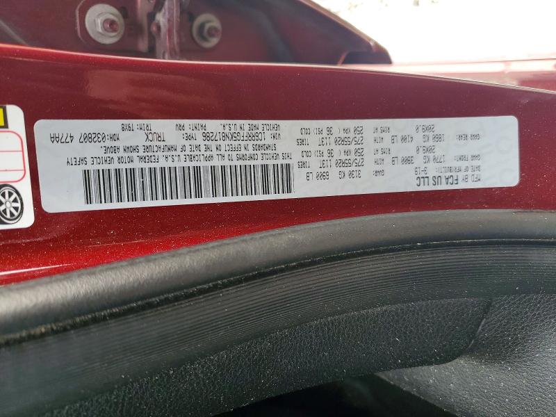 Продаж на аукціоні авто 2019 Ram 1500, vin: 1C6RRFFG5KN817286, номер лоту: 61116406