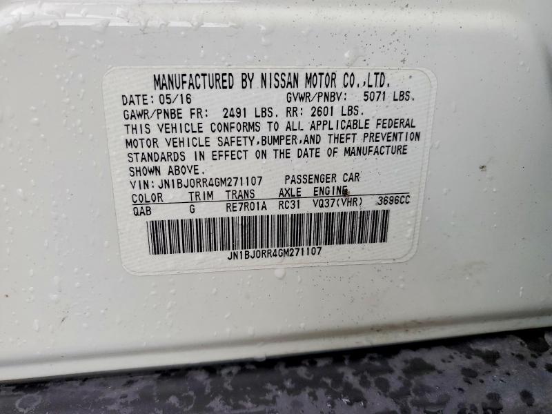 2016 Infiniti Qx50 მანქანა იყიდება აუქციონზე, vin: JN1BJ0RR4GM271107, აუქციონის ნომერი: 62060936