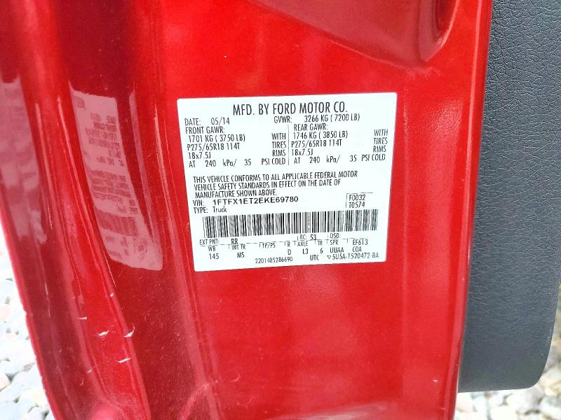 Aukcja sprzedaży 2014 Ford F150, vin: 1FTFX1ET2EKE69780, numer aukcji: 62579516