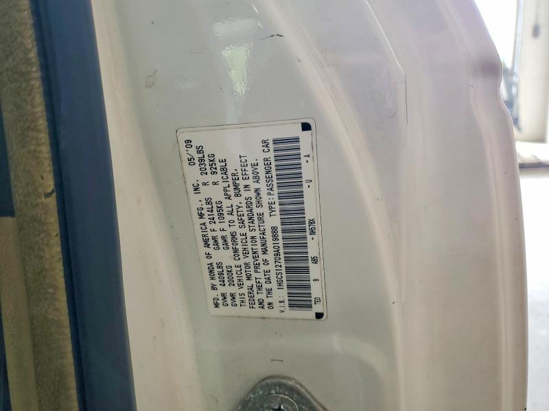 Aukcja sprzedaży 2009 Honda Accord, vin: 1HGCS12709A019888, numer aukcji: 60136516