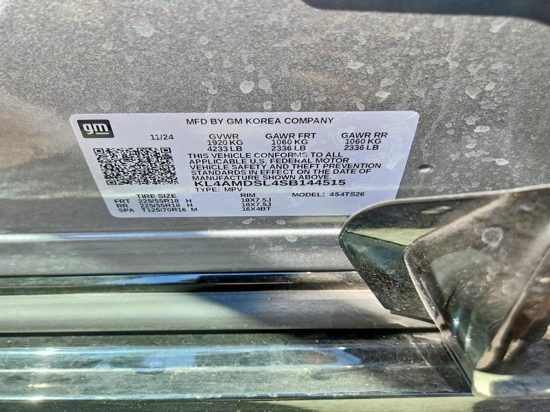 62491196 :رقم المزاد ، KL4AMDSL4SB144515 vin ، 2025 Buick Encore Gx مزاد بيع