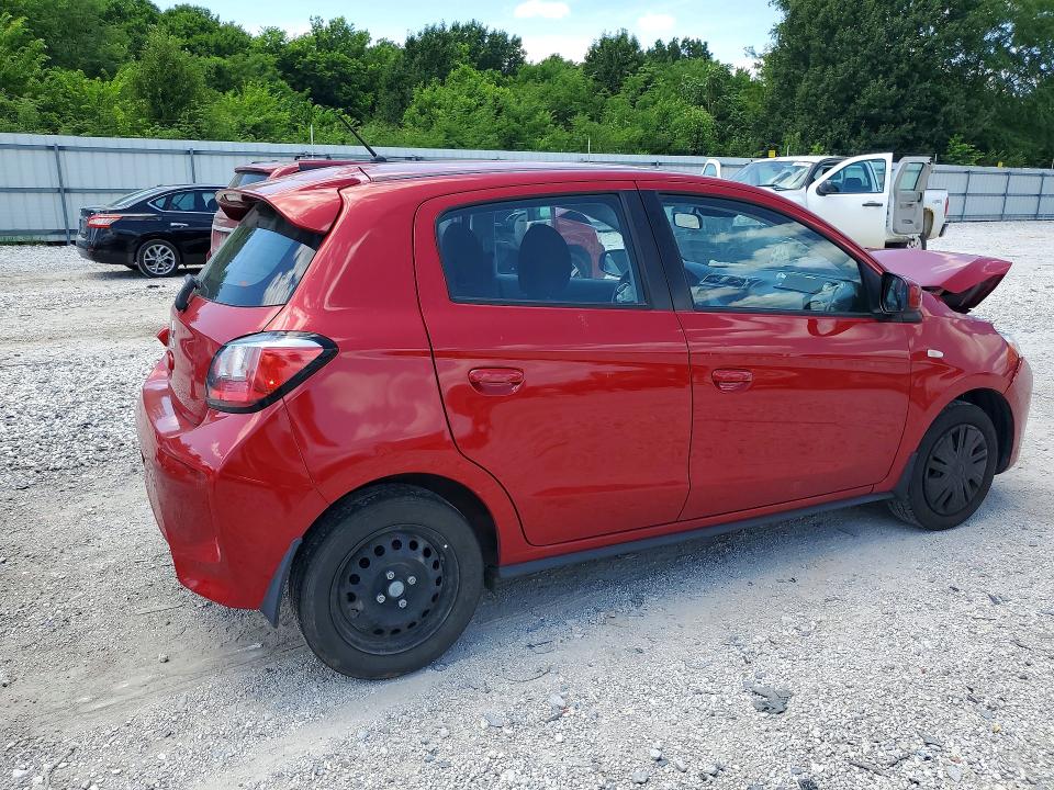 2021 Mitsubishi Mirage მანქანა იყიდება აუქციონზე, vin: ML32AUHJXMH011396, აუქციონის ნომერი: 59648686