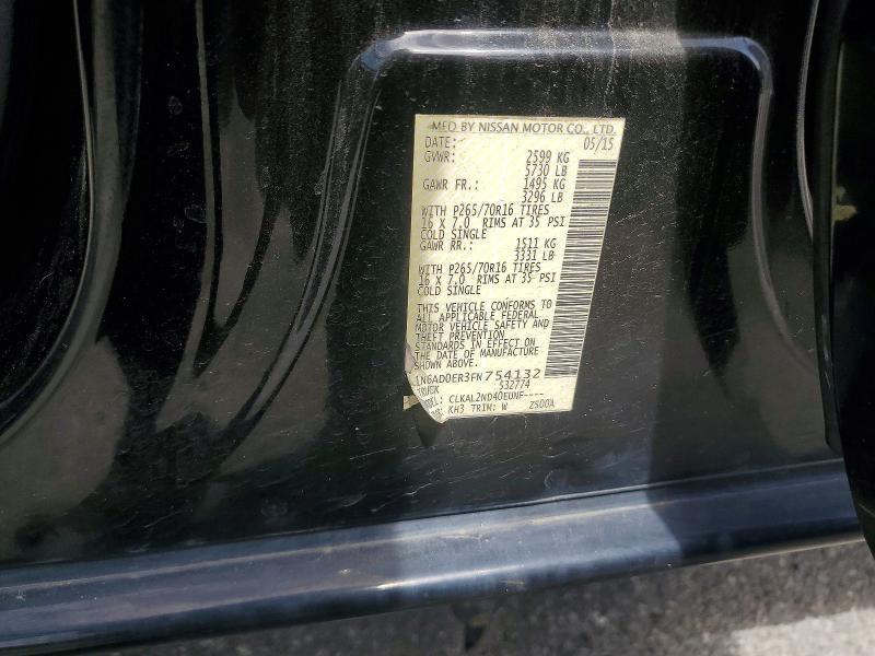 Продажа на аукционе авто 2015 Nissan Frontier, vin: 1N6AD0ER3FN754132, номер лота: 61629126