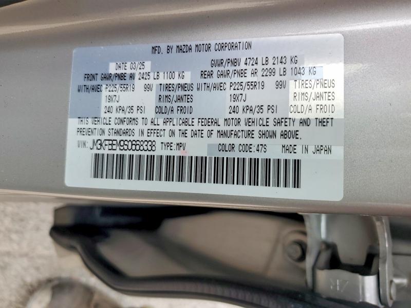 Aukcja sprzedaży 2025 Mazda Cx-5, vin: JM3KFBEM9S0668338, numer aukcji: 60255536