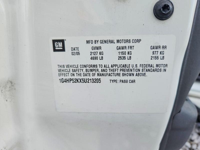 2005 Buick Lesabre მანქანა იყიდება აუქციონზე, vin: 1G4HP52KX5U213205, აუქციონის ნომერი: 60371296