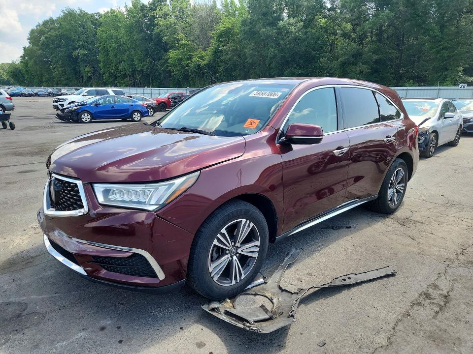 59567806 :رقم المزاد ، 5J8YD4H32JL012939 vin ، 2018 Acura Mdx مزاد بيع