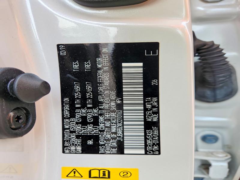 60658806 :رقم المزاد ، JTJBARBZXK2210163 vin ، 2019 Lexus Nx 300 مزاد بيع