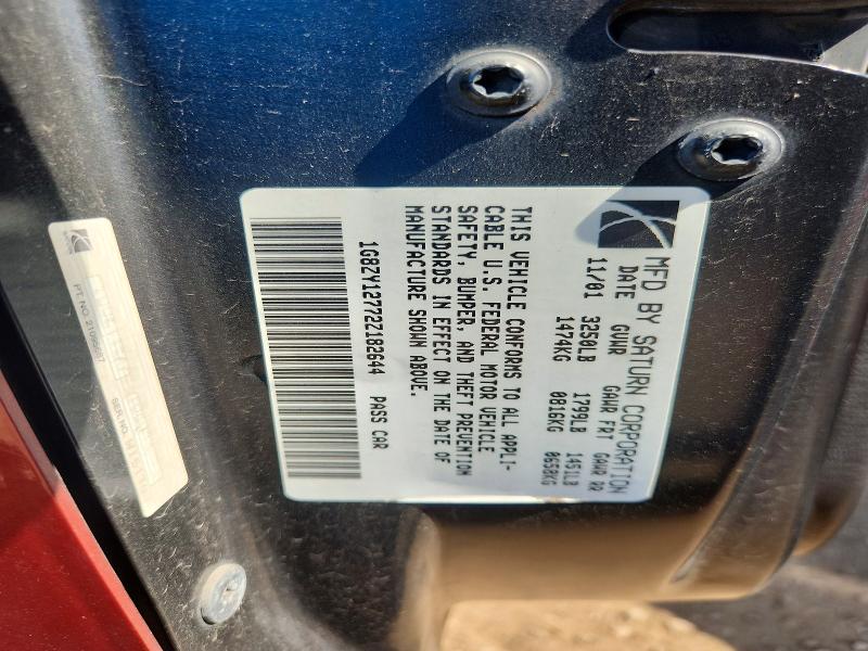 60821716 :رقم المزاد ، 1G8ZY12772Z182644 vin ، 2002 Saturn Sc2 مزاد بيع