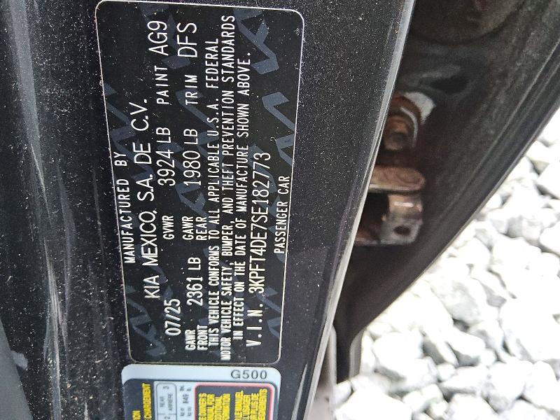 Aukcja sprzedaży 2025 Kia K4, vin: 3KPFT4DE7SE182773, numer aukcji: 61993526