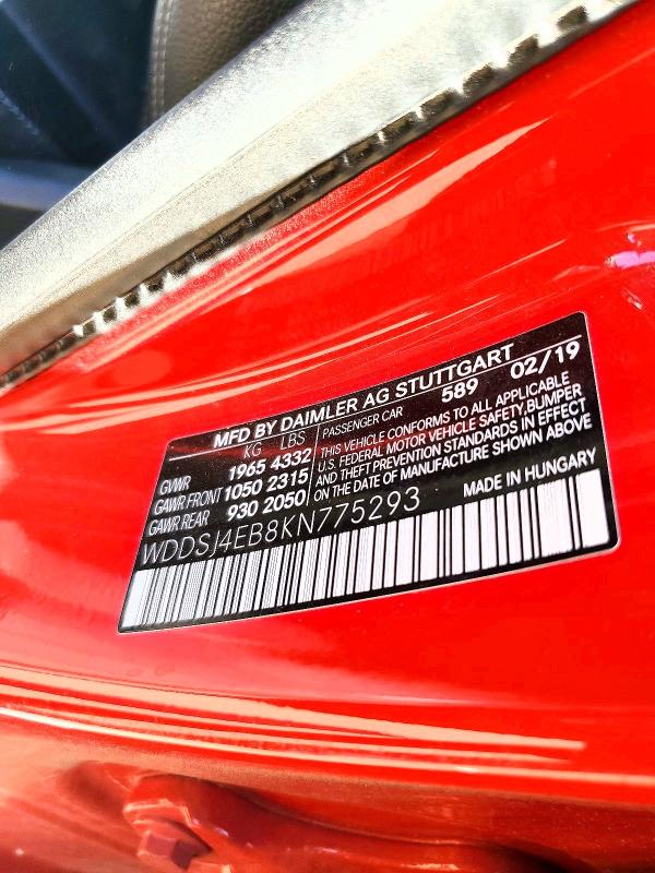 Продажа на аукционе авто 2019 Mercedes-benz Cla, vin: WDDSJ4EB8KN775293, номер лота: 61977146
