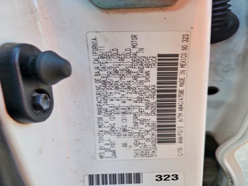 58801456 :رقم المزاد ، 3TMJU4GN2CM126881 vin ، 2012 Toyota Tacoma مزاد بيع