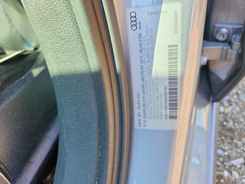 60120616 :رقم المزاد ، WAUFFAFC4GN098749 vin ، 2016 Audi A6 مزاد بيع