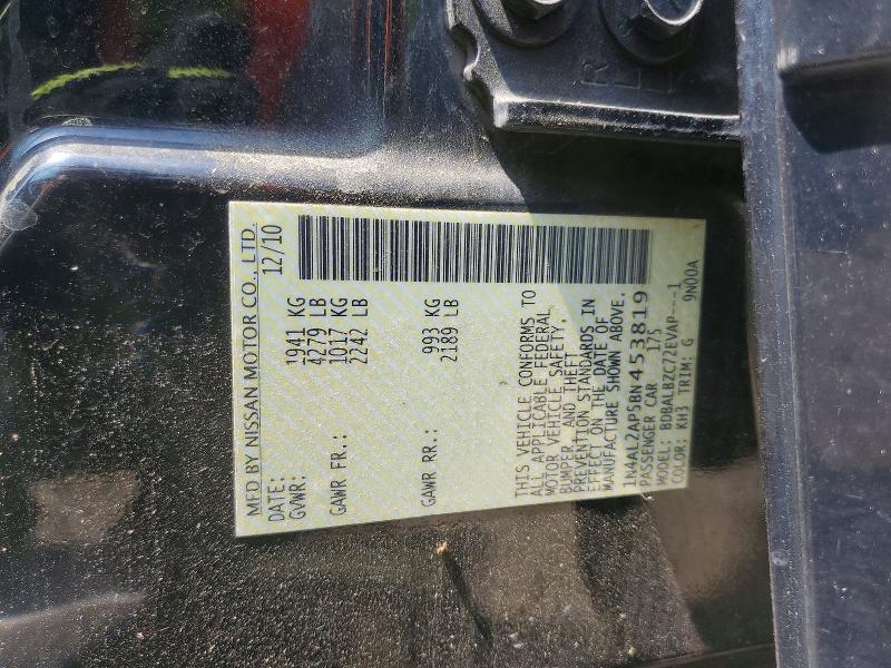 Aukcja sprzedaży 2011 Nissan Altima, vin: 1N4AL2AP5BN453819, numer aukcji: 58979946