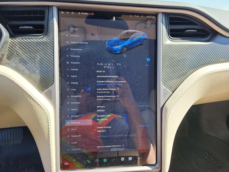 2018 Tesla Model S მანქანა იყიდება აუქციონზე, vin: 5YJSA1E28JF282820, აუქციონის ნომერი: 61878856
