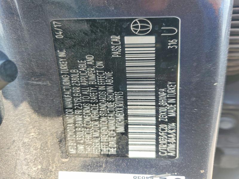 2018 Toyota C-hr მანქანა იყიდება აუქციონზე, vin: NMTKHMBXXJR011913, აუქციონის ნომერი: 60601016
