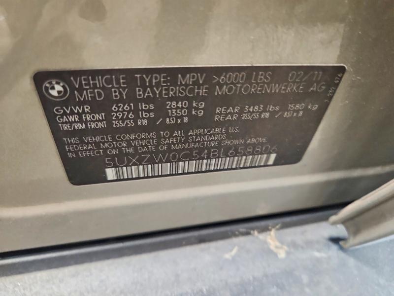 Aukcja sprzedaży 2011 Bmw X5, vin: 5UXZW0C54BL658806, numer aukcji: 62774256