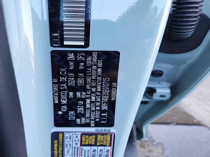 60322246 :رقم المزاد ، 3KPFT4DE3SE070715 vin ، 2025 Kia K4 مزاد بيع
