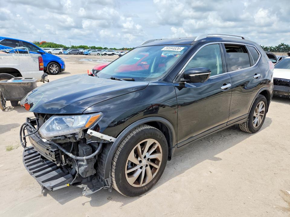 59594826 :رقم المزاد ، 5N1AT2MT5EC793910 vin ، 2014 Nissan Rogue مزاد بيع