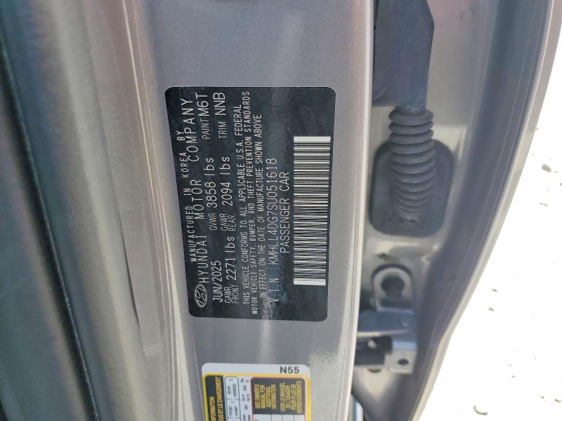 59859806 :رقم المزاد ، KMHLL4DG7SU051618 vin ، 2025 Hyundai Elantra مزاد بيع