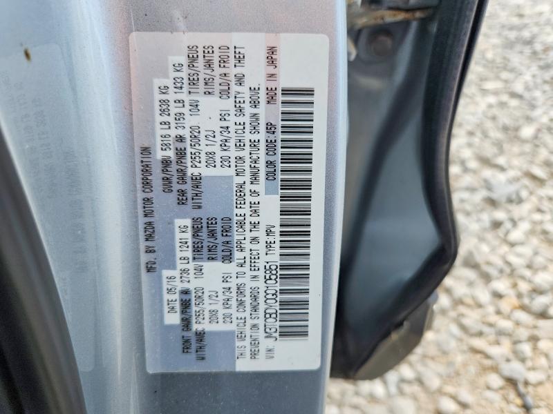 Aukcja sprzedaży 2016 Mazda Cx-9, vin: JM3TCBDY0G0105851, numer aukcji: 85611595
