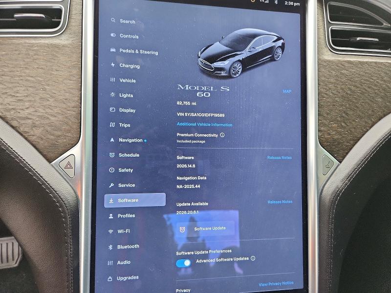 Продажа на аукционе авто 2013 Tesla Model S, vin: 5YJSA1CG1DFP19589, номер лота: 59701706