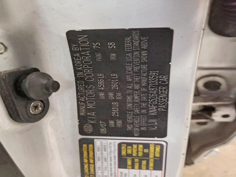 60115896 :رقم المزاد ، KNAFG526487133591 vin ، 2008 Kia Rondo مزاد بيع